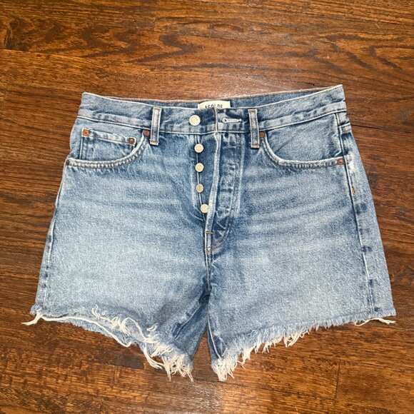 Agolde Parker Denim Shorts Size 27 - Picture 1 of 4